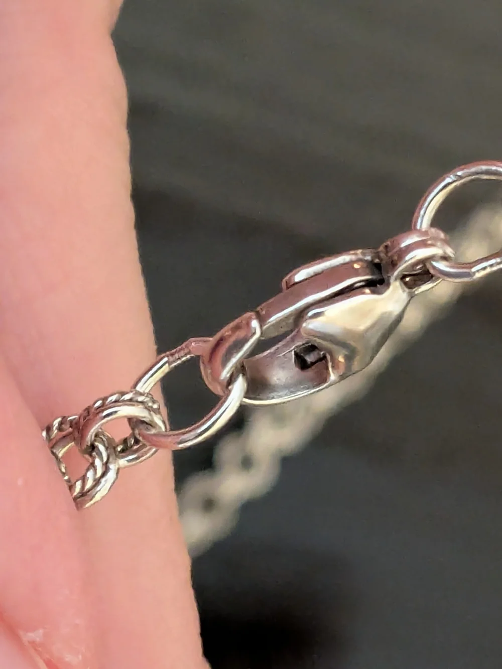 James Avery Double Link 16in Chain 925 Sterling Silver necklace - Picture 4 of 12